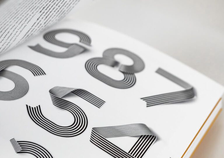Lines Numbers Poster Template