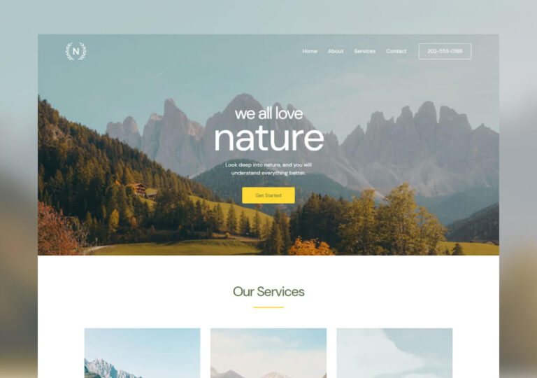 Nature Multi Purposes Landing Pages
