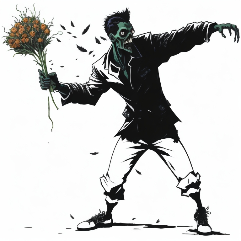 Zombie Flower Thrower